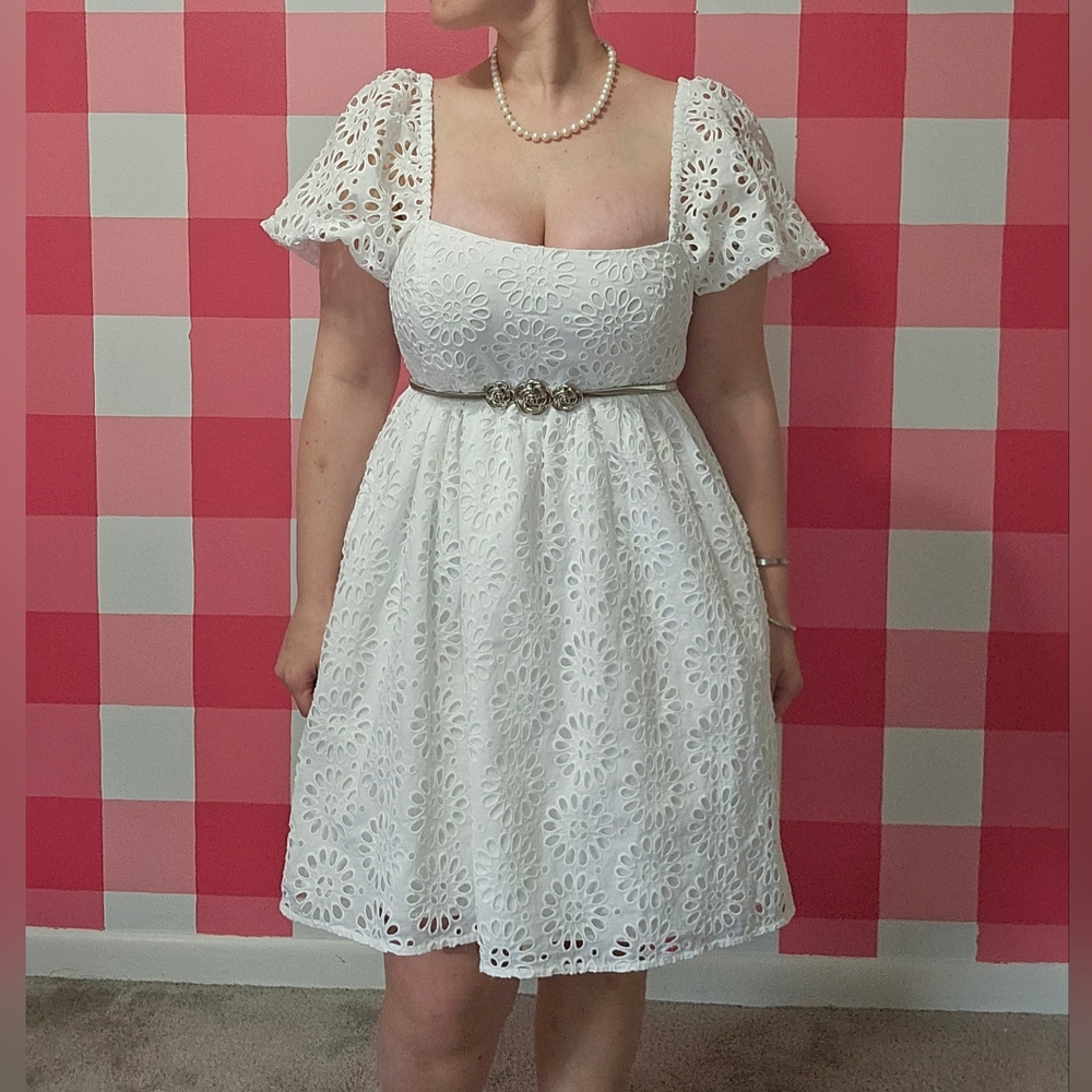 Lilly Pulitzer Kay short sleeve eyelet dress
